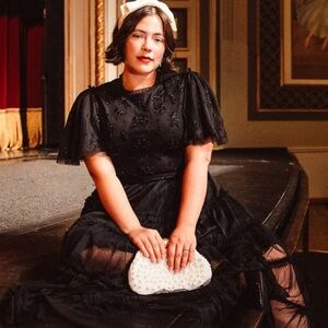 ANASTASIA DRESS IN BLACK